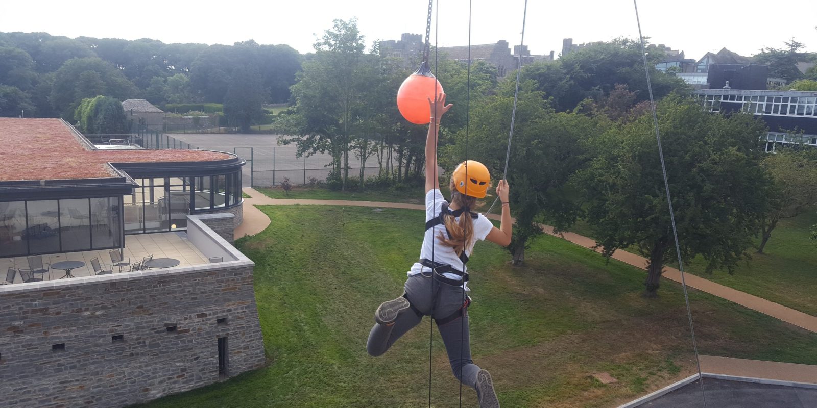 leap of faith high ropes jump