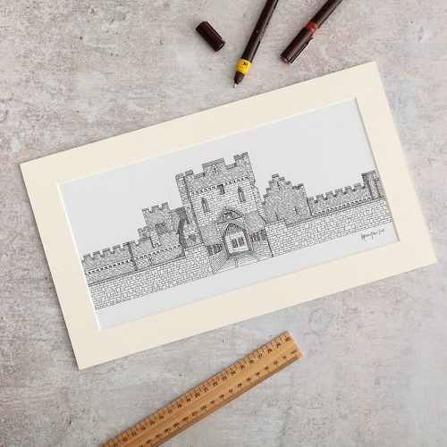 St Donat’s Castle Print by Katherine Jones