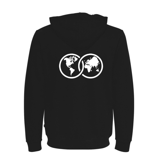 Black hoodie with UWC Atlantic world logo