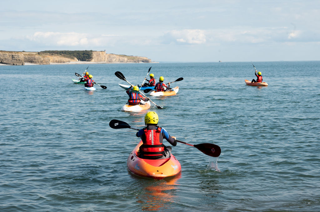 sea kayaking in south wales on the Atlantic Adventure Experience programme