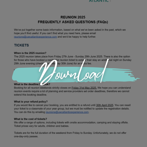 2025 Reunion FAQs | PDF