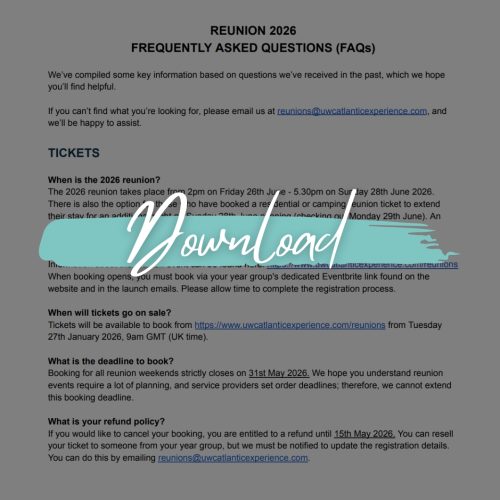 2026 Reunion FAQs | PDF