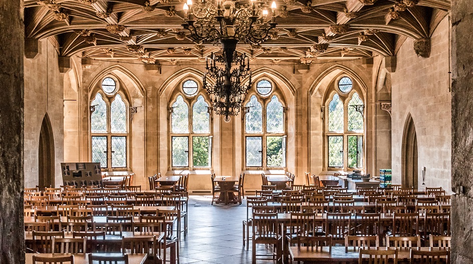 Dining Hall at St Donat's Castle