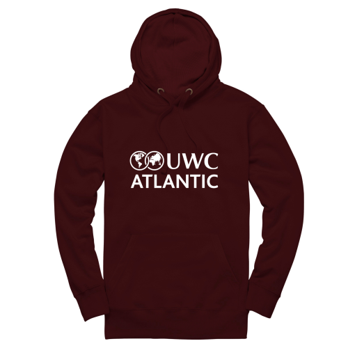 UWC Atlantic burgundy hoodie image