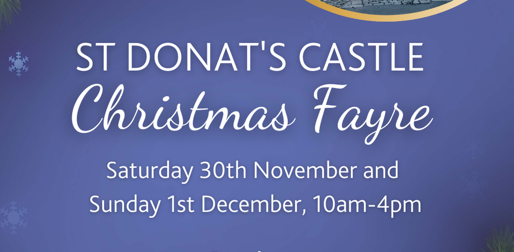 Christmas Fayre 2024 Brochure PDF St Donat's Castle, nr Cardiff