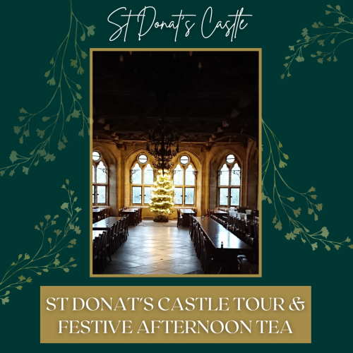 St Donat's Christmas Castle Tour with Afternoon Tea